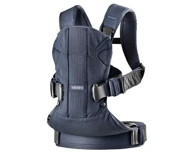 Marsupiu anatomic One Air, BabyBjorn, Navy Blue 3D Mesh