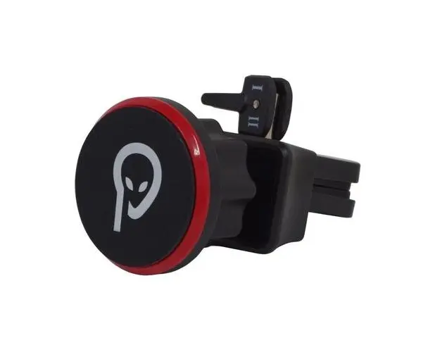 Suport auto magnetic Spacer SPCH-MAG-CLIPS, fixare in ventilatie prin clips, rotire 360 grade (Negru)