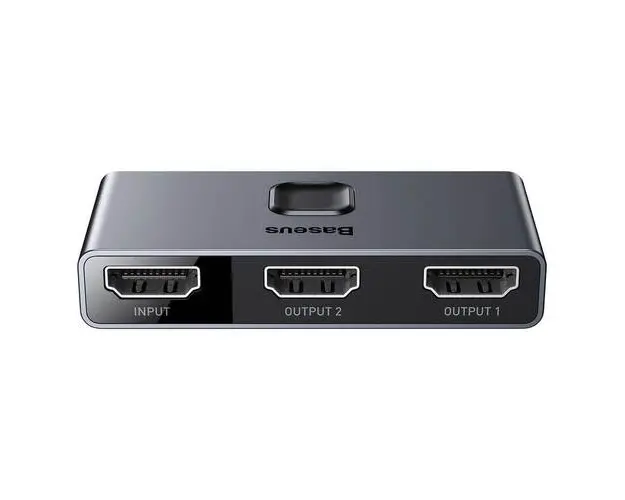 Switch video Baseus Matrix CAHUB-BC0G, HDMI bidirectional - 2x HDMI 4K / 30 Hz (Gri)