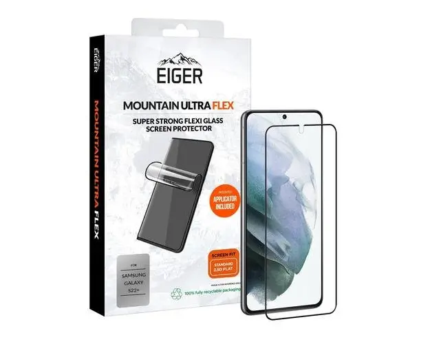Folie Eiger Mountain Ultraflex 2.5D compatibila cu Samsung Galaxy S22 Plus, Clear