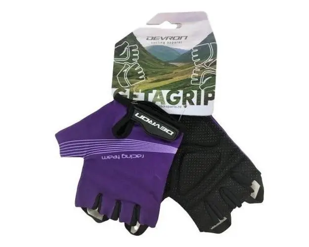 Manusi Ciclism Devron 8542 Racing Team Lady - L, Negru-Violet