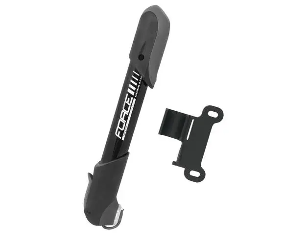 Pompa bicicleta Force Teleskop AL, Negru