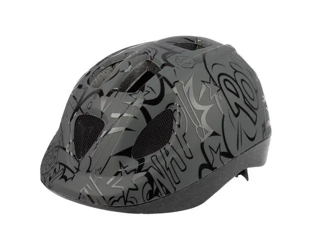 Casca copii Polisport B.D.Ballons (46-53cm), gri-neagra
