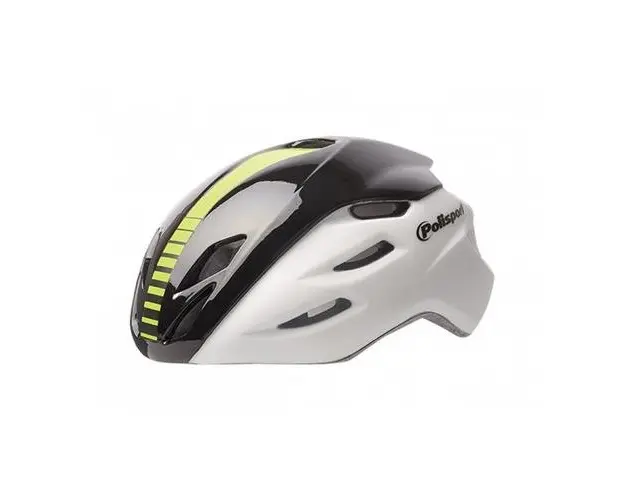 Casca Road Polisport Aero - 58-61 Cm, L, Alb-Negru
