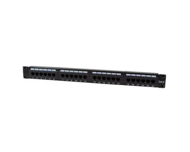 Panou de conexiuni Logilink NP0004, Cat.6 UTP 24 porturi, 19 ”