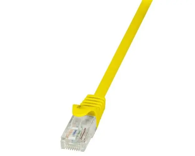 Cablu patchcord gembird, logilink, CAT6 U/UTP EconLine 1,50m galben