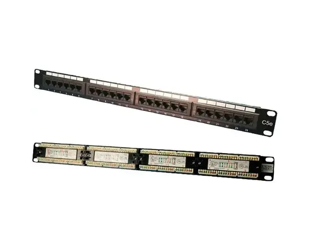 Patch panel Logilink NP0027 24 porturi, UTP, Cat5e, 1U pentru rack 19″