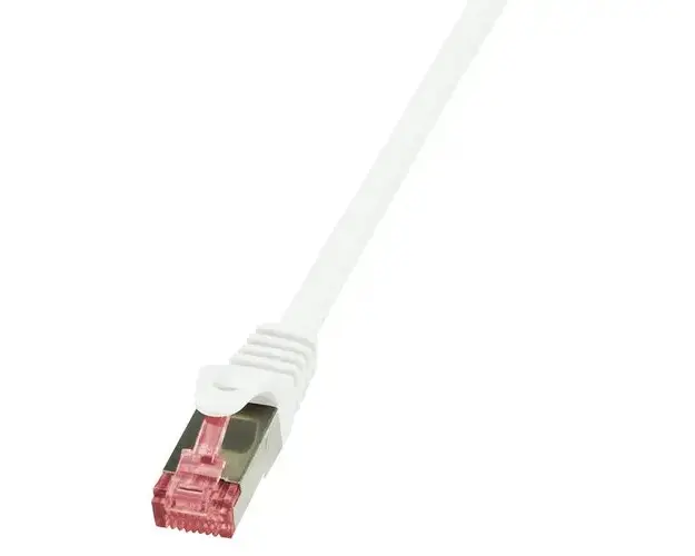 Cablu S/FTP LOGILINK Cat6, LSZH, cupru, 5 m, alb, AWG27, dublu ecranat CQ2071S