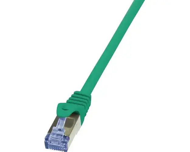 Cablu S/FTP LOGILINK Cat6a, LSZH, cupru, 3 m, verde, AWG26, dublu ecranat CQ3065S