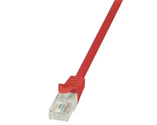 Cablu patchcord gembird, logilink, CAT6 U/UTP EconLine 1,50m rosu