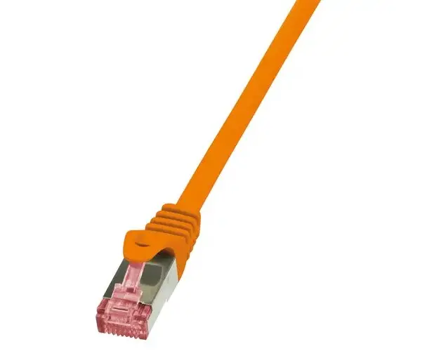 Cablu S/FTP LOGILINK Cat6, LSZH, cupru, 3 m, portocaliu, AWG27, dublu ecranat CQ2068S