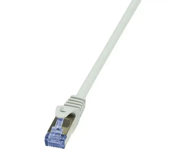 Cablu S/FTP LOGILINK Cat7, LSZH, cupru, 600MHz, mufe RJ45 Cat6a, 1 m, gri, AWG26, dublu ecranat CQ4032S