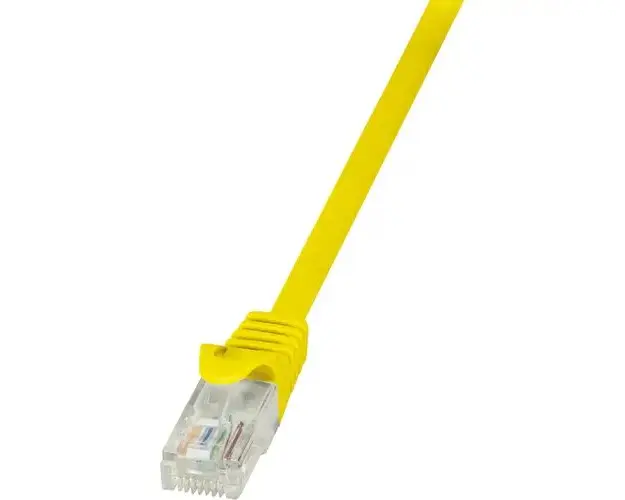Cablu UTP LOGILINK Cat5e, cupru-aluminiu, 0.25 m, galben, AWG26, CP1017U