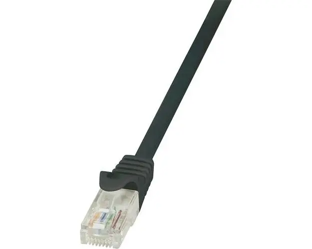 Cablu UTP LOGILINK Cat5e, cupru-aluminiu, 1.5 m, negru, AWG26, CP1043U