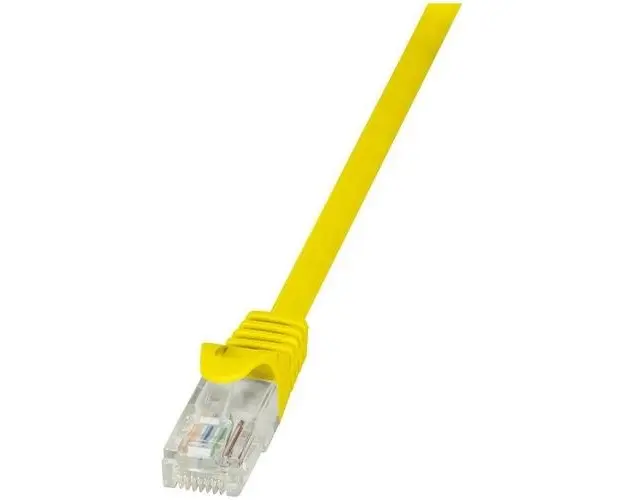 Cablu UTP LOGILINK Cat6, cupru-aluminiu, 0.25 m, galben, AWG24, CP2017U