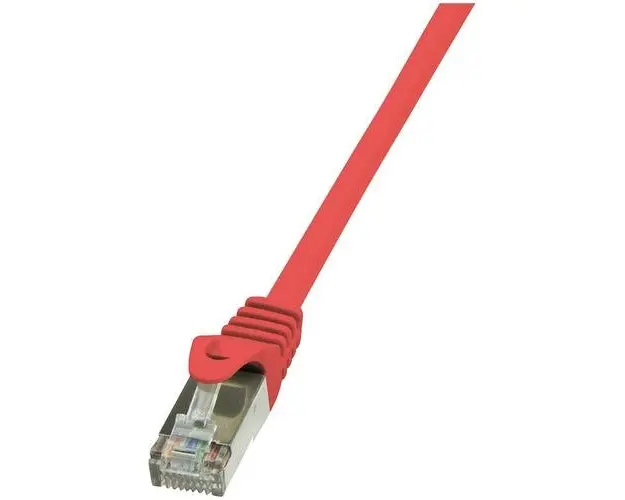 Cablu FTP LOGILINK Cat5e, cupru-aluminiu, 1 m, rosu, AWG26, ecranat CP1034S