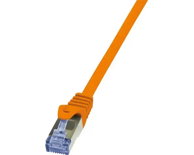 Cablu S/FTP LOGILINK Cat6a, LSZH, cupru, 1 m, portocaliu, AWG26, dublu ecranat CQ3038S