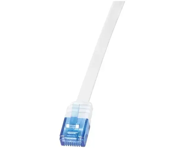 Cablu UTP LOGILINK Cat6, cupru, flat, 10 m, alb, AWG32, CF2091U