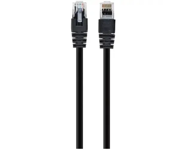 Cablu UTP GEMBIRD Cat6, cupru-aluminiu, 0.5 m, negru, AWG26, PP6U-0.5M/BK