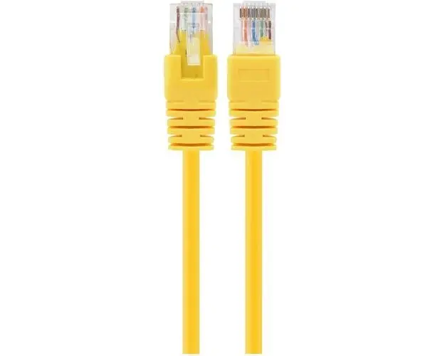Cablu UTP GEMBIRD Cat6, cupru-aluminiu, 1 m, galben, AWG26, PP6U-1M/Y