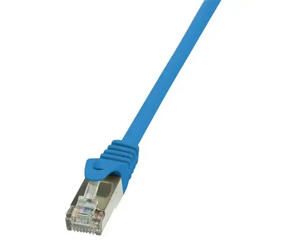 Cablu FTP LOGILINK Cat5e, cupru-aluminiu, 7.5 m, albastru, AWG26, ecranat CP1086S