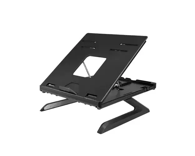 Suport de birou Logilink laptop, 9 pozitii, suporta dimensiuni 10-15.6″, pliabil, holder pt. smartphone, Negru