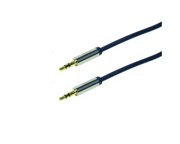 Cablu audio , LogiLink , 3.5 tata/tata , 0.5 m , albastru