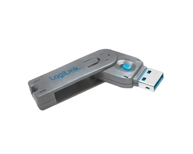 Port Blocker Logilink AU0044, USB-A, 1 cheie, blocheaza utilizarea portului USB
