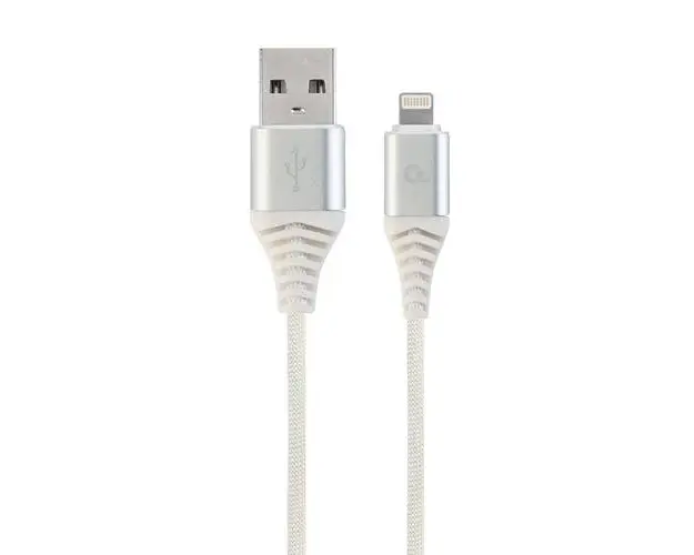 Cablu de date Gembird CC-USB2B-AMLM-2M-BW2, 2 m, Lightning