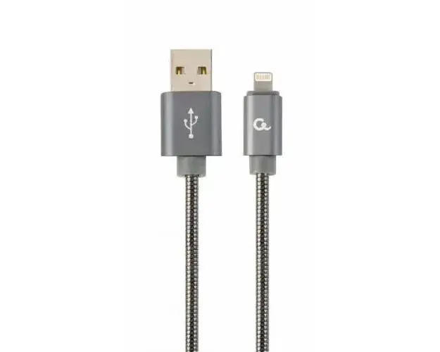 Cablu de date Gembird CC-USB2S-AMLM-2M-BG, 2 m, Lightning