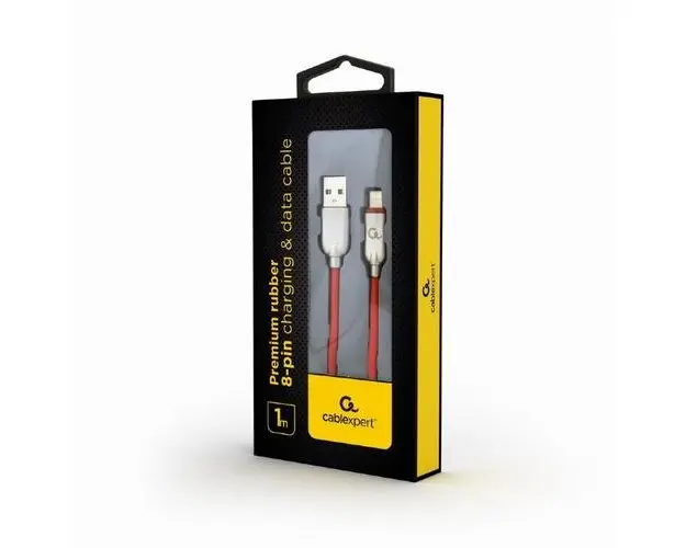 Cablu de date Gembird CC-USB2R-AMLM-1M-R, 1m, Lightning