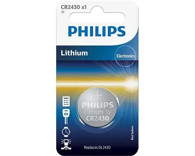 Baterie Philips Lithium CR2430, 3V, 1 buc