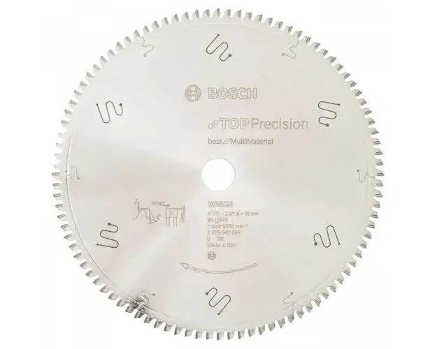 Panza de ferastrau circular Bosch, Top Precision Best for Multi Material, 305 x 30 mm, 96 dinti