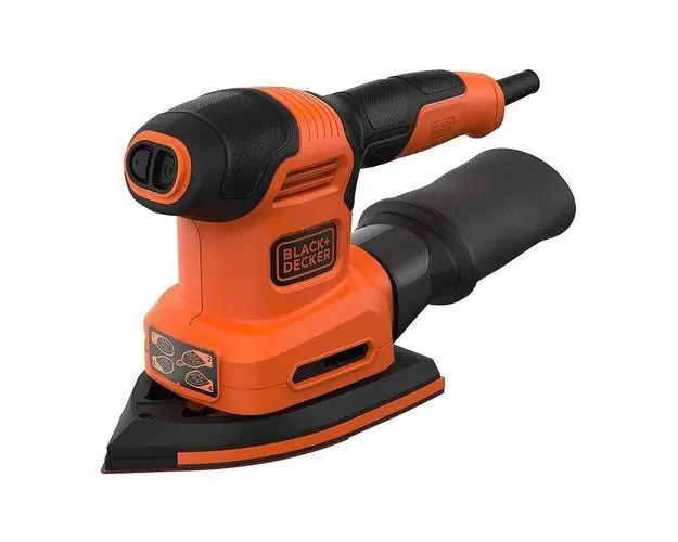 Slefuitor cu excentric, Black & Decker, talpa triunghiulara, 200 W, turatie 12000 rpm