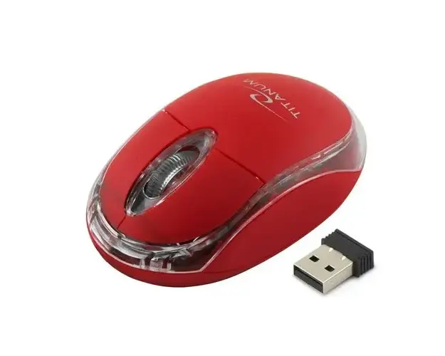 Mouse Wireless Condor Esperanza, 3D, 2.4GHz, Rosu
