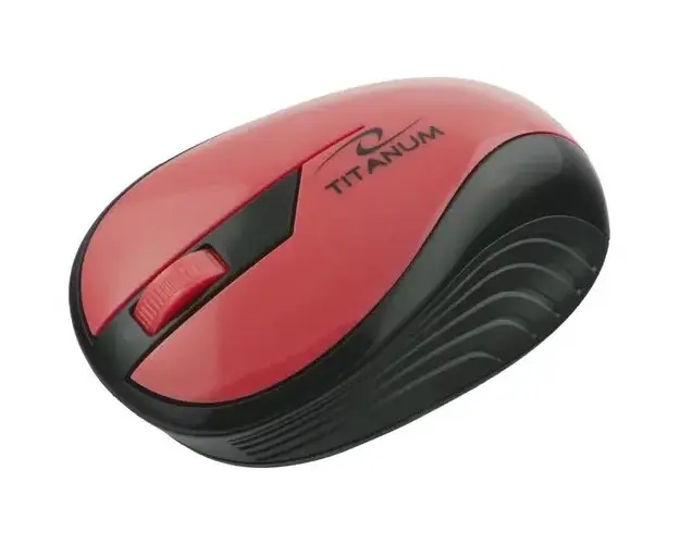 Mouse optic ESPERANZA Titanum, Wireless, 2.4 Ghz, 1000 DPI, Rosu