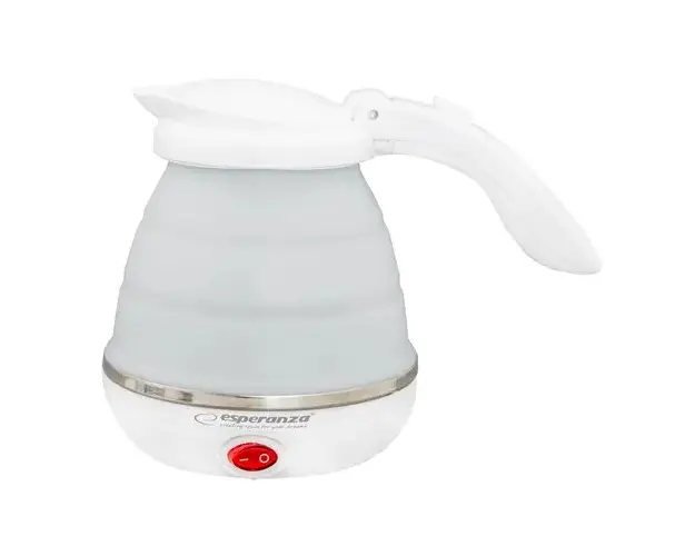 Cana electrica pliabila pentru voiaj 0.5l, 750W, silicon. Travel. Alba