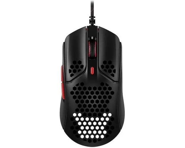 Mouse gaming HyperX Pulsefire Haste, Sensor Pixart, 3.2 DPI, Negru/Rosu