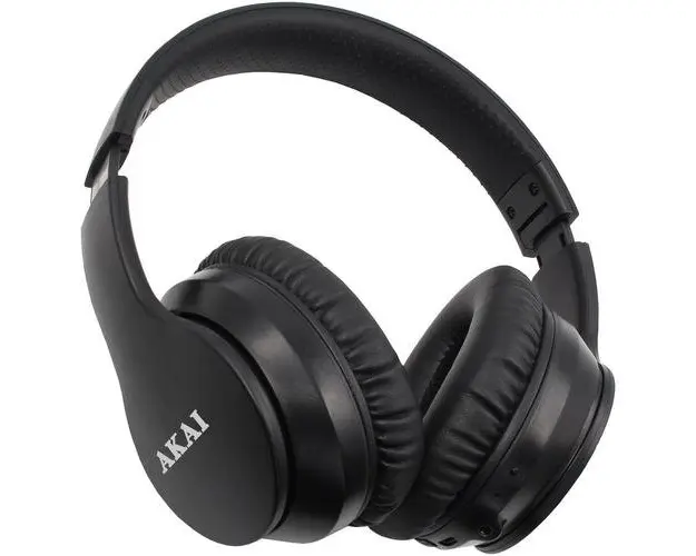 Casti Wireless Over-Ear Akai BTH-B6ANC, Bluetooth, Radio FM, Noise Cancelling (Negru)