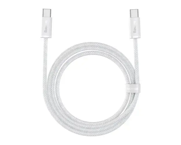 Cablu date si incarcare Baseus USB-C la USB-C 5A 100W Dynamic Series, 1m, alb