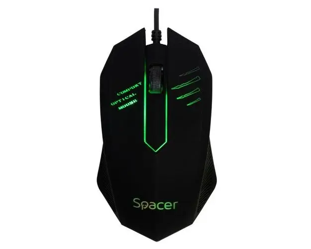 Mouse Gaming Spacer SPMO-M20, 1000 dpi, RGB (Negru)