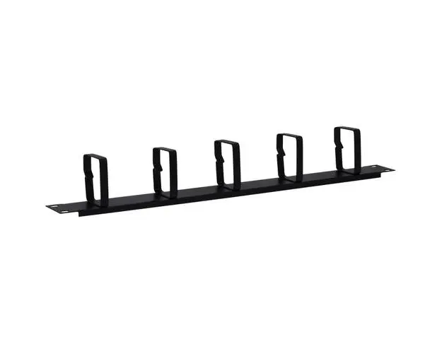 Panou gestionare cabluri Spacer SPCM-1U-BK, tip masca orizontala, 19 inch, 1U