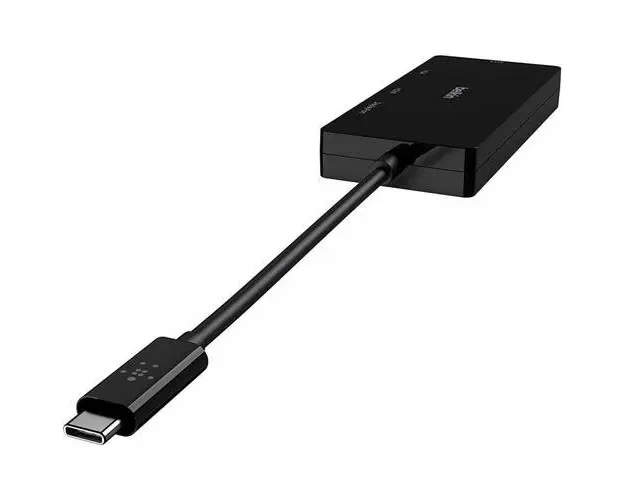 Adaptor Video Belkin AVC003btBK, USB-C, HDMI, VGA, DVI, DisplayPort, Multi-Port, 4K UHD