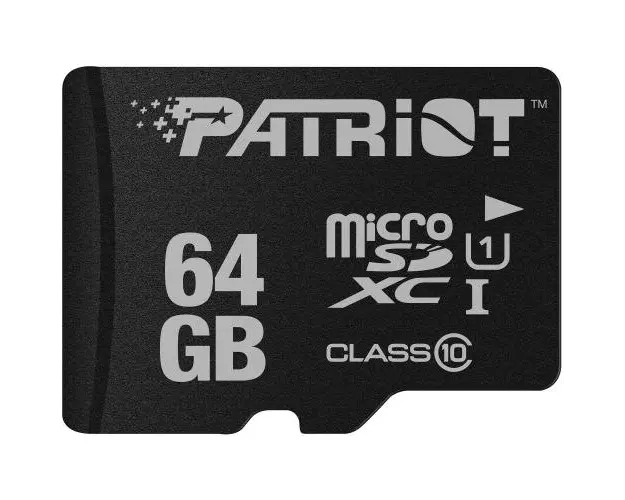 Card de memorie Patriot PSF64GMDC10, MicroSD, 64 Gb, clasa 10