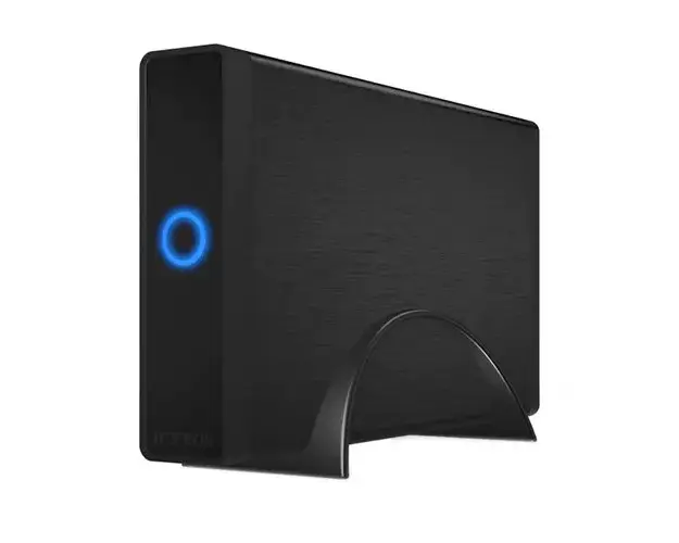 Carcasa Rack Extern Hard Disk 3.5inch Icy Box, USB 3.0, negru, hdd sata, alimentare externa, aluminiu