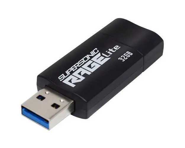 Memorie USB PATRIOT MEMORY Supersonic Rage Lite 32GB USB 3.2 Gen1 Black