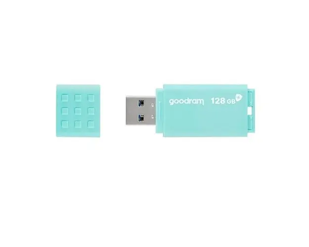 Memorie USB 3.0, 128 GB, Goodram UME3 Care, cu capac, albastra
