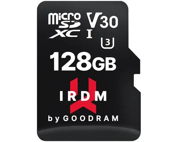 Card de memorie Goodram IR-M3AA-1280R12, 128GB, UHS I, cls 10, microSDXC + adaptor,