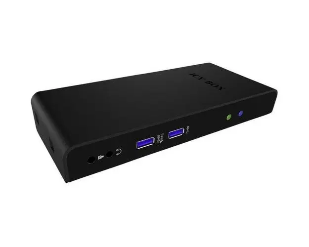 Docking Station RaidSonic, IcyBox, USB, HDMI, Negru