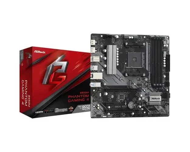 Placa de baza ASRock B550M PHANTOM GAMING 4, Socket AM4, AMD B550, DDR4, mATX